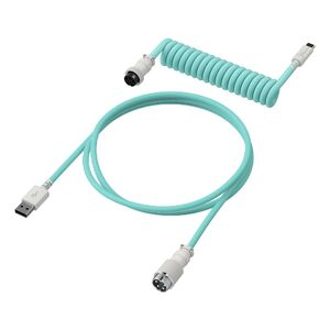HyperX Coiled Cable - Light Green/White - 1.37m