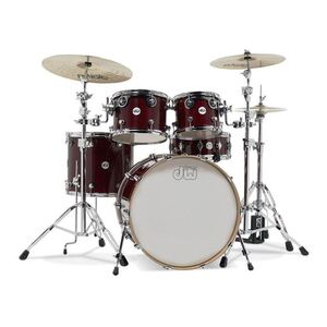 DW Drum Set Design Series 5-piece Shell Pack - Cherry Stain (Cymbals & Hardware Not Included)