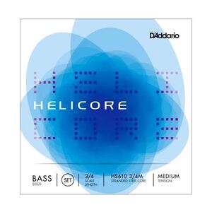 D'Addario Helicore Hybrid Double Bass String Set - 3/4 Scale - Heavy Tension