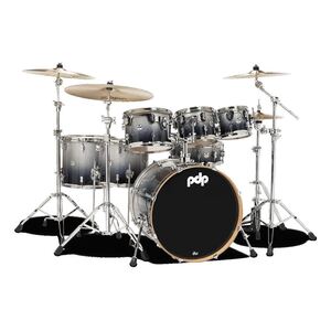 PDP Concept Maple 7-Piece Drum Shell Pack - Silver To Black (Without Cymbals)