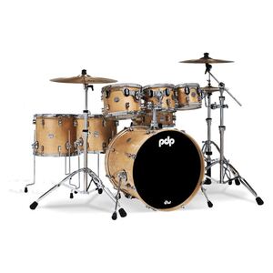 PDP Concept Maple 7-Piece Drum Shell Pack - Natural Lacquer (Without Cymbals)