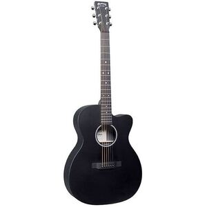 Martin Guitar OMC-X1E 000 Shape Acoustic-Electric Guitar - Jett Black - Martin Gig Bag