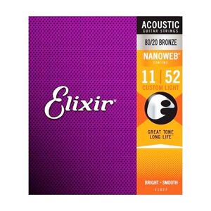 Elixir Nano Acoustic Guitar Strings 011 Set