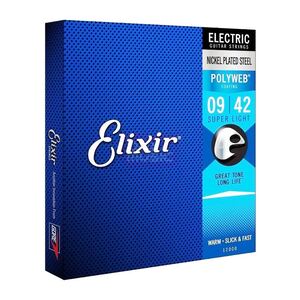 Elixir Electric Guitar Strings Polyweb 009 Set