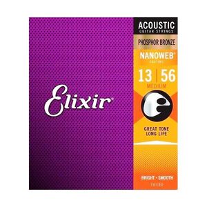 Elixir NanoWeb Acoustic Guitar Strings Phos Bronze 013 SET