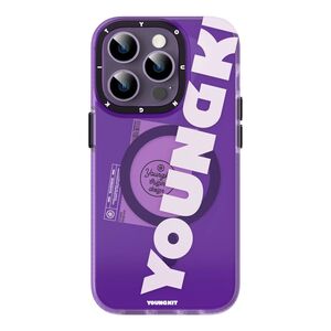 Youngkit Colorful Anti-Drop MagSafe Case for iPhone 14 Pro - Purple