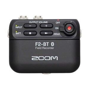 Zoom F2 Field Recorder With Lavalier Microphone and Bluetooth Control - Black