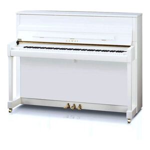 Kawai K-200 Professional Upright Piano - Polished Snow White
