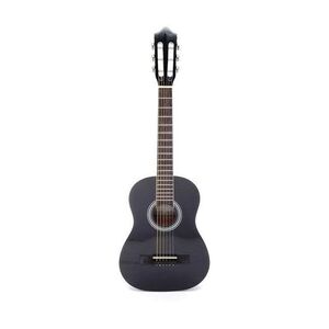 Carlos C34S Acoustic Guitar 1/2 Size - Black (Includes Soft Case)