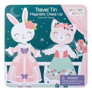 Stephen Joseph Bunny and Cat Magnetic Dress Up Travel Toy (40 Pcs)