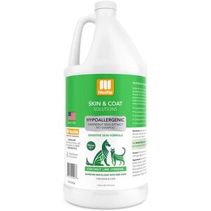 Nootie Hypoallergenic Pet Shampoo with Grapefruit Seed Extract - Coconut Lime Verbena 1 Gallon