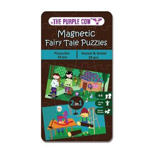 The Purple Cow Magnetic Fairy Tale Puzzles Pinocchio & Hansel & Gretel Travel Game