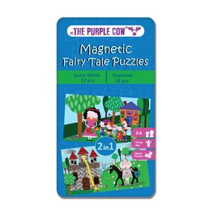 The Purple Cow Magnetic Fairy Tale Puzzles Snow White & Rapunzel Travel Game