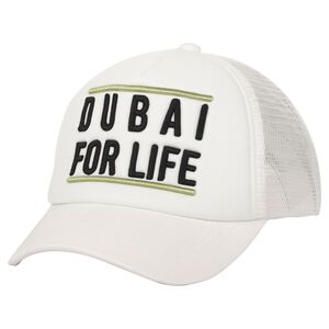 B180 Dubai For Life Unisex Trucker Cap White