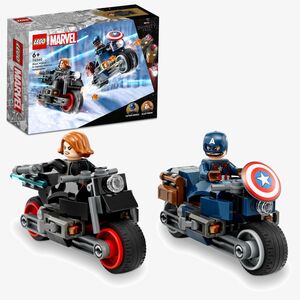 LEGO Super Heroes Marvel Black Widow & Captain America Motorcycles Building Set 76260 (130 Pieces)