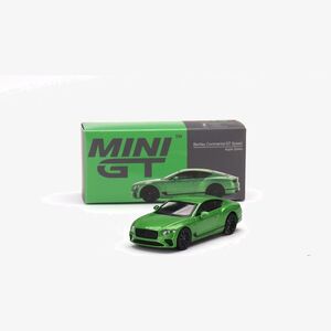 Mini GT Bentley Continental GT Speed 2022 Apple Green 1.64 Diecast Car (473)
