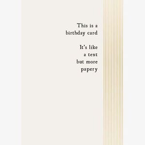 Fox & Butler Birthday Card But Papery Greeting Card (17.6 x 13cm)