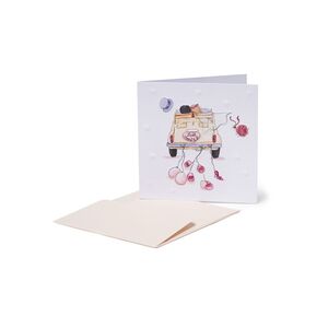Legami Greeting Card - Small - Wedding - Car (7 x 7 cm)