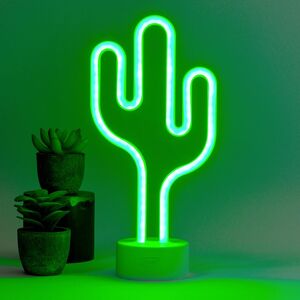 Legami Neon Effect LED Lamp - It's A Sign - Cactus