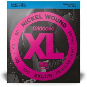 D'Addario Bass 4 Strings Nickel Wound Light
