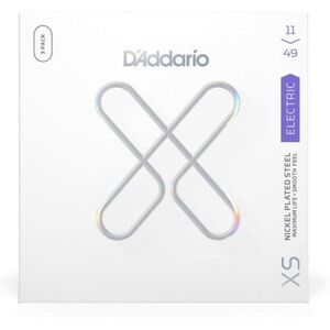 D'Addario XSE1149 Nickel-plated Steel-coated Electric Guitar Strings - .011-.049 - Medium (3-Pack)