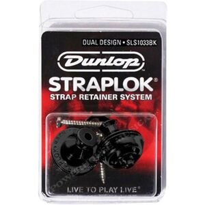 Jim Dunlop Straplok Dual Design Strap Retainer System - Black