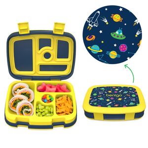 Bentgo Space Kids Lunch Box - Grey/Yellow