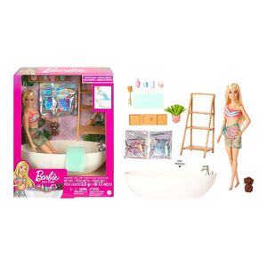 Barbie Self-Care Confetti Bath Doll Set HKT92