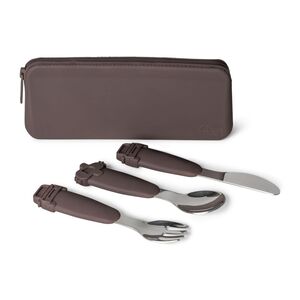 Citron 2023 Silicone Cutlery Set with Pouch Plum