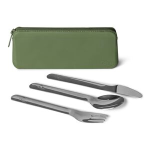 Citron 2023 Stainless Steel Cutlery with Pouch Green