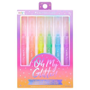 OOLY Oh My Glitter! Highlighters - Set of 6