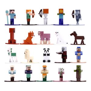 Jada Toys Nano Metalfigs Minecraft Caves and Cliffs 20 Piece Wave 3 Multi Pack 4-cm Metal Nano Collectible Figures