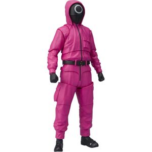 Bandai Tamashii S.H.Figuarts Squid Game Masked Worker/Manager 1/12 Scale Action Figure 5.7 Inches