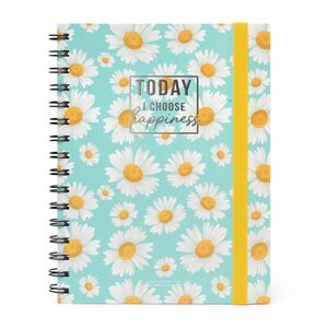 Legami Spiral Notebook - Large Lined - Daisy