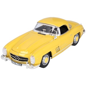 Norev Mercedes-Benz Sl Roadster 1957 Sunny Yellow 1:18 Die-Cast Model
