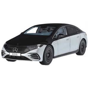 Norev Mercedes-Benz Eqs 2022 Light Obsidian Black High Tech Silver 1:18 Die-Cast Model
