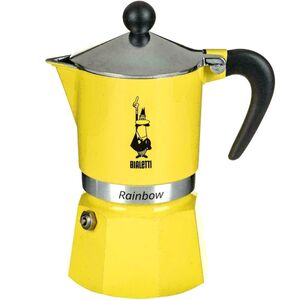 Bialetti Rainbow Espresso Maker 139ml - Yellow (Makes 3 Cups)