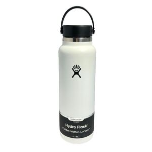 Hydro Flask Vacuum Water Bottle Wide Mouth 1.2L - White