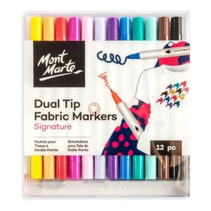 Mont Marte Fabric Markers (12 Pieces)