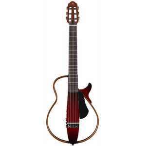 Yamaha SLG200N Nylon-String Silent Electric Guitar with Gig Bag - Crimson Red Burst