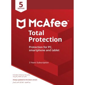 McAfee Total Protection - 3 Years/5 Devices (Digital Code)