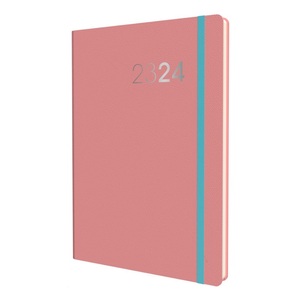 Collins Mid-Year 2023-2024 Legacy A5 Week-To-View Paper Pink