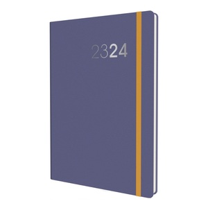 Collins Mid-Year 2023-2024 Legacy A5 Week-To-View Paper Purple