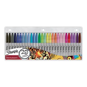 Sharpie Permanent Marker Fine (Pack of 28) (Assorted Colors)