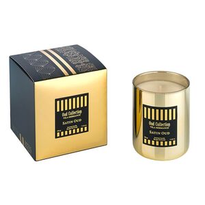 Ladenac Vila Hermano Oud Collections Scented Candle 330g - Satin Oud - Golden
