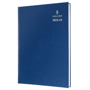 Collins Mid-Year 2023-2024 A5 Day-To-Page Appointments Paper Blue