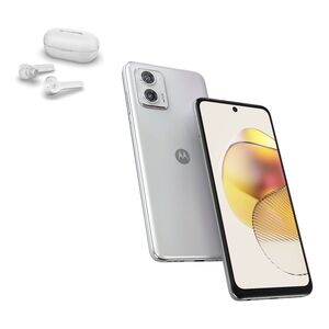 Motorola Moto G73 5G Smartphone 8GB/256GB - Lucent White + Moto 085 Buds - White (Bundle)