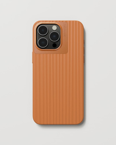 Nudient Bold Case for iPhone 15 Pro Max Charcoal - Tangerine Orange