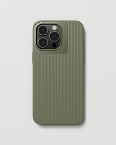 Nudient Bold Case for iPhone 15 Pro Max Charcoal - Olive Green