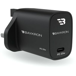 Baykron 20W Power Delivery USB-C Wall Charger/UK - Black